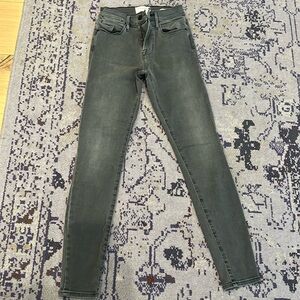 Black grey skinny jean